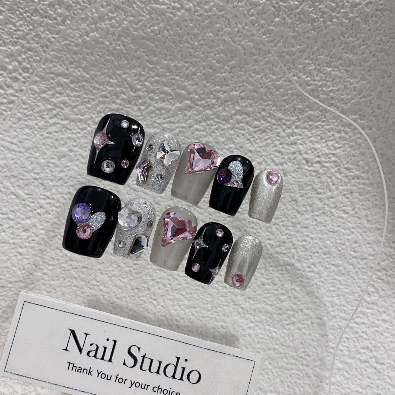 100% Handmade Press-on Nails 19358