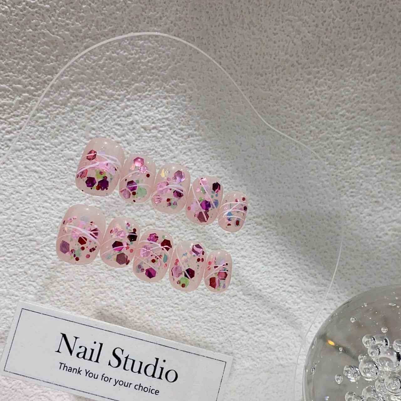 100% Handmade Press-on Nails 19359