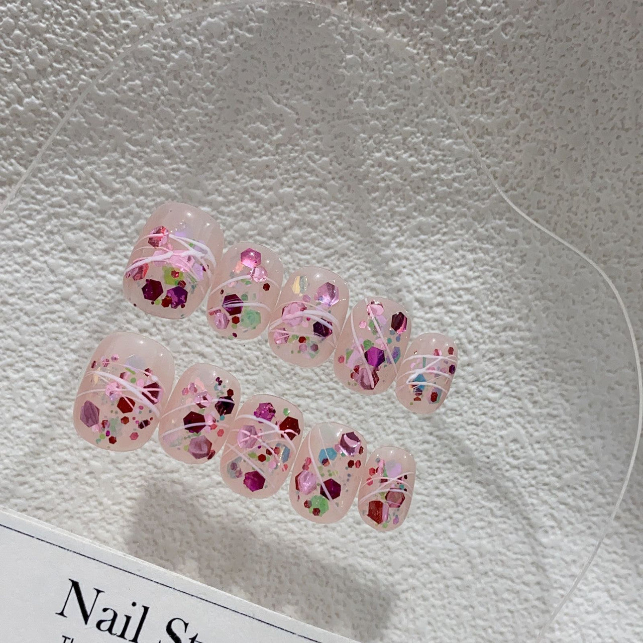 100% Handmade Press-on Nails 19359