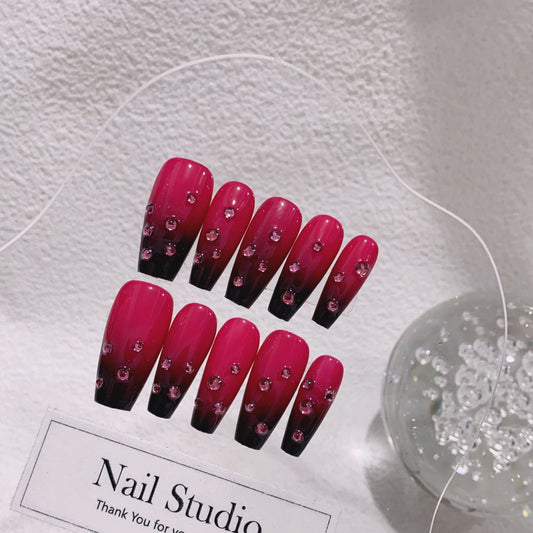 100% Handmade Press-on Nails 19357