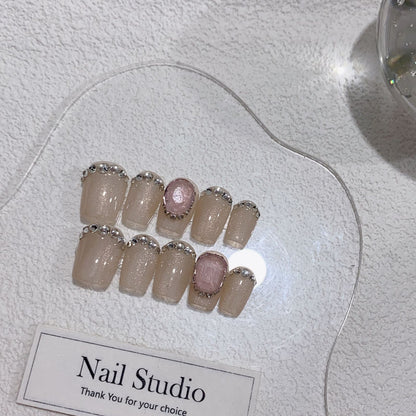 100% Handmade Press-on Nails 19352