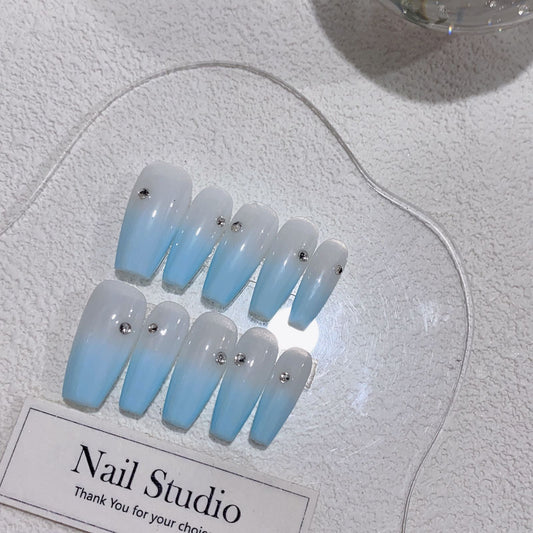 100% Handmade Press-on Nails 19348