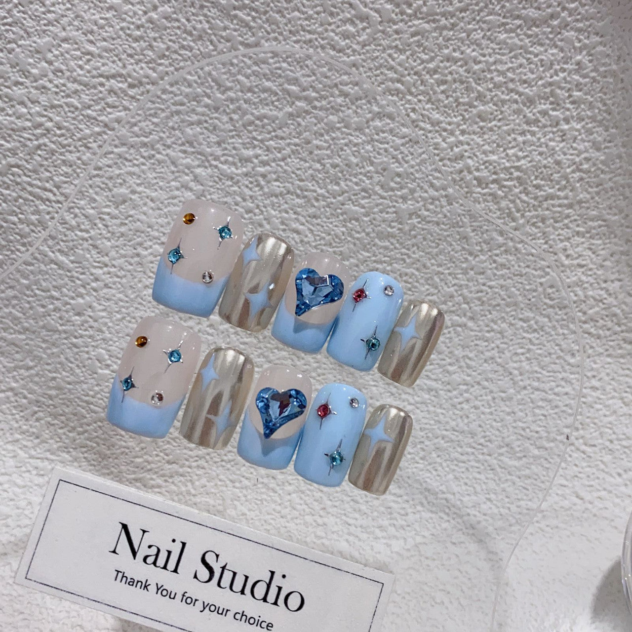 100% Handmade Press-on Nails 19343