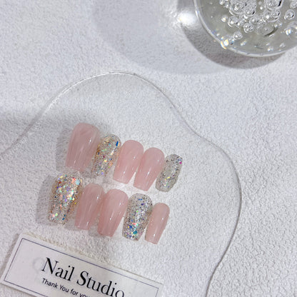 100% Handmade Press-on Nails 16111